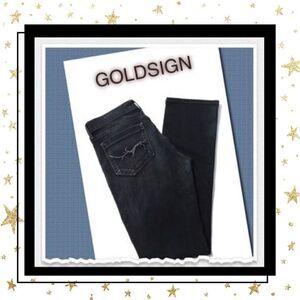 Goldsign Dark Wash Straight Leg 5 Pocket Jeans 26